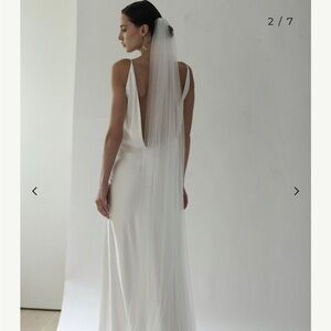 AB Ellie Raw Edge Wedding Veil - New and Unused